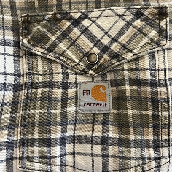 EUC CARHARTT SNAP BUTTON FLANNEL SIZE 2XL PLAID. - Picture 12 of 12